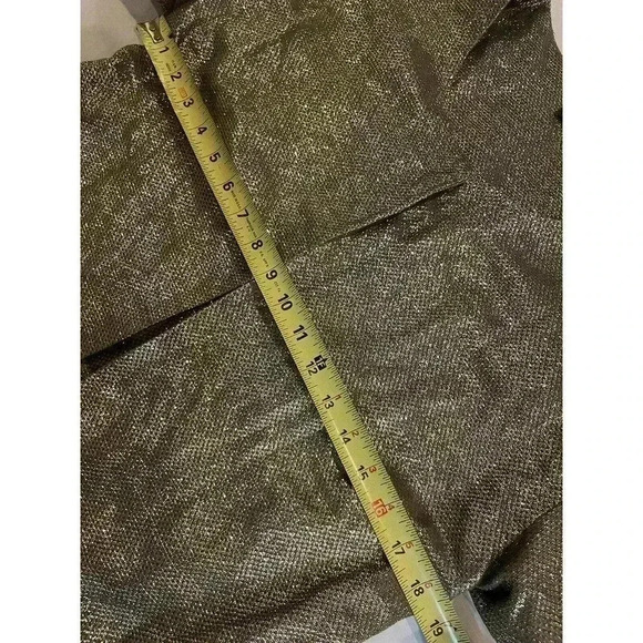 Vera Wang Designer Evening Jacket Silk Gold Cardigan Shiny Women’s UK 42 US 8 - Picture 7 of 13